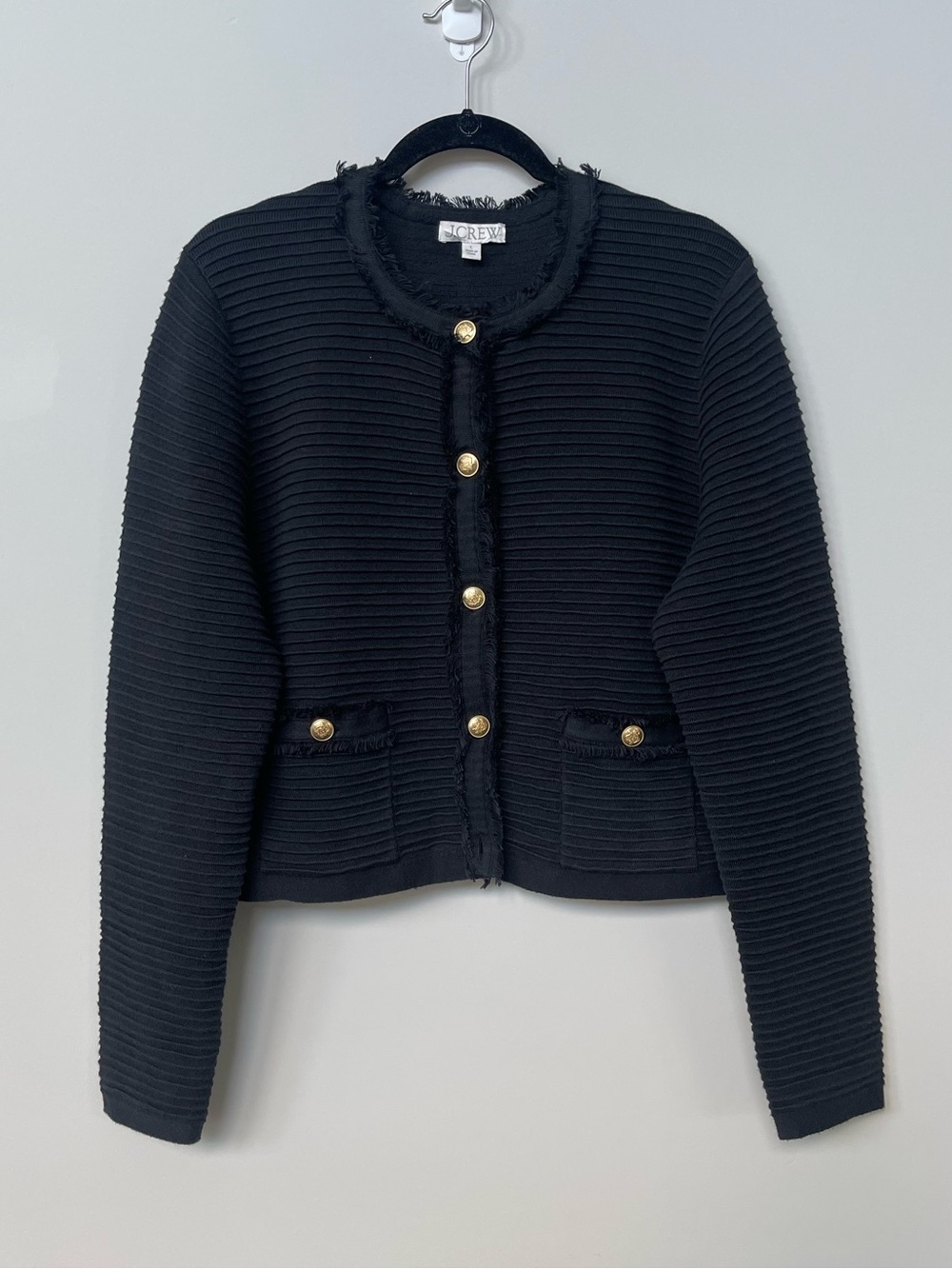 J. Crew | Black Emilie Sweater Lady Jacket